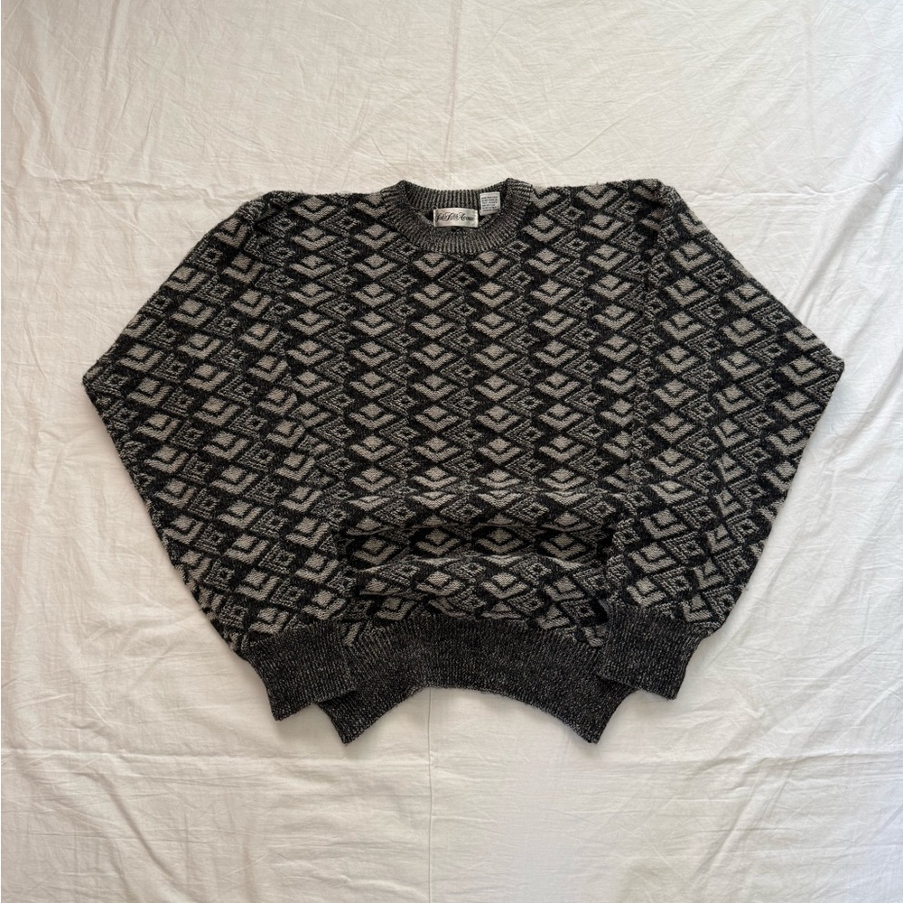 Saks Fifth Avenue wool patterned sweater Men’s S